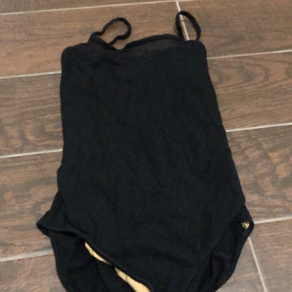 Black Cutout Cami Leotard